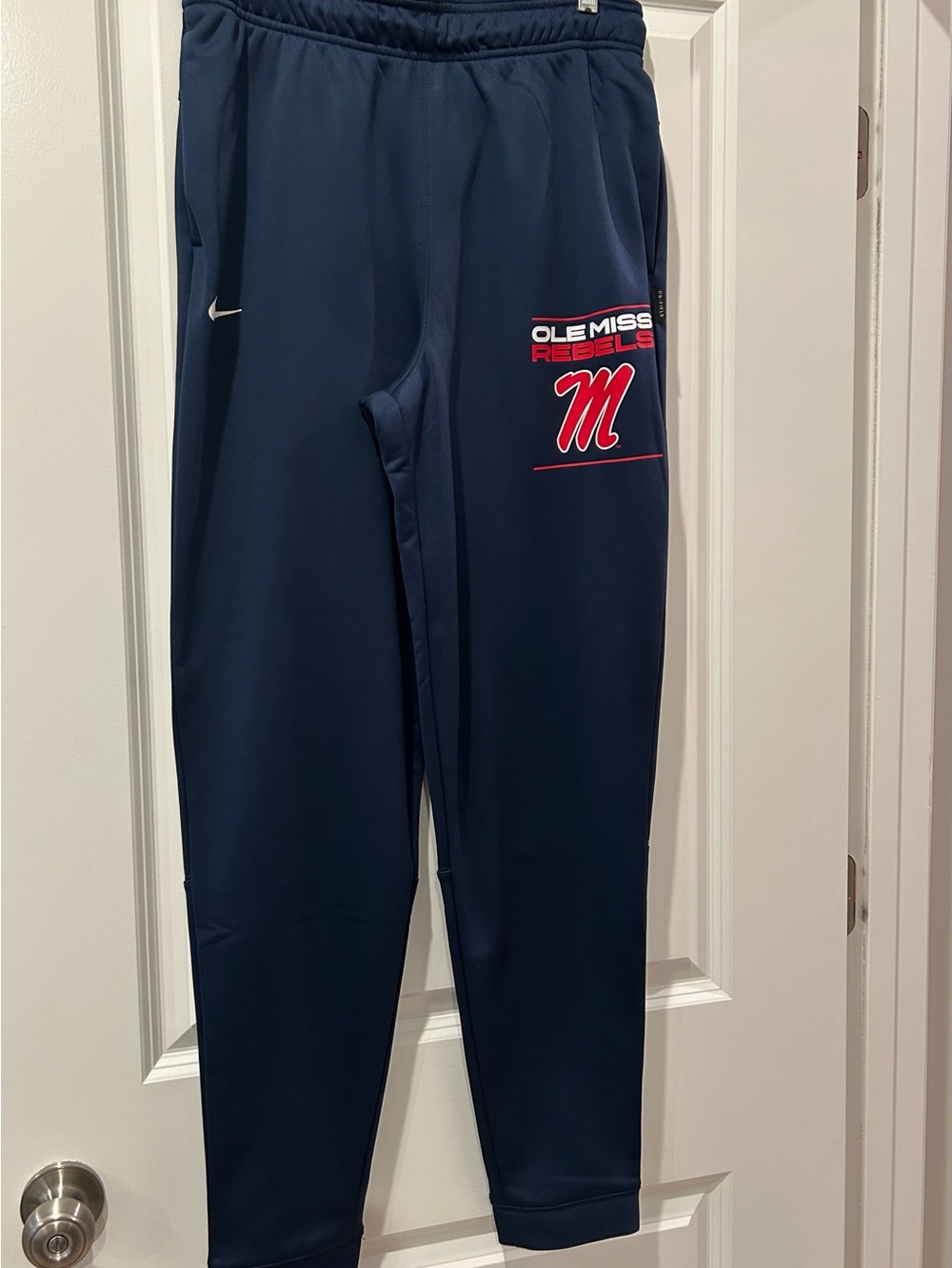 Ole Miss Rebels ON-FIELD Nike Navy  Athletic Joggers, Men’s L